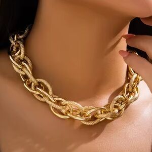 Chunky Gold Chain adjustable Necklace